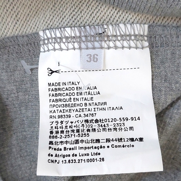 Miumiu  crystal-embellished cropped sweatshirt - Picture 12 of 16